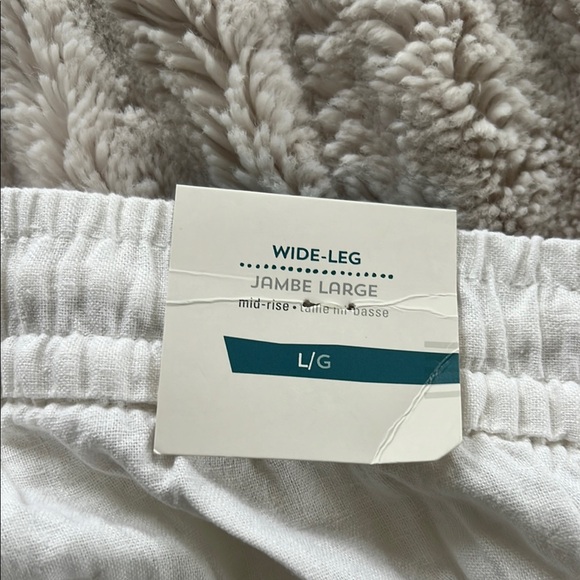 White Drawstring Pants - Picture 3 of 3